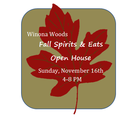 Winona Woods Fall Spirits & Eats Open House