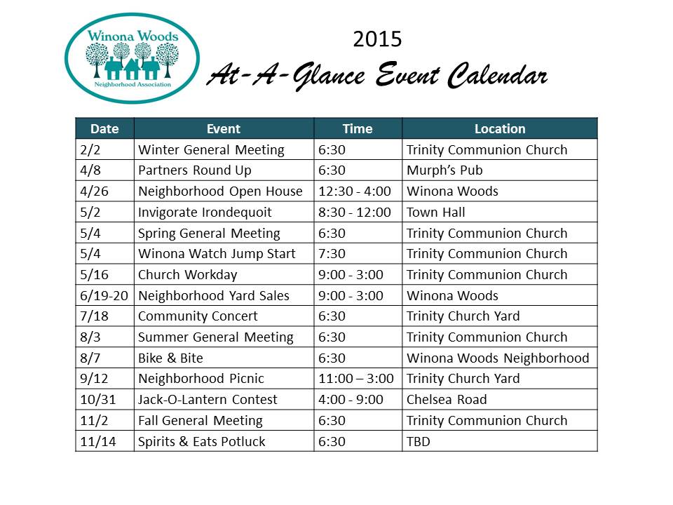2015 At-A-Glance Calendar
